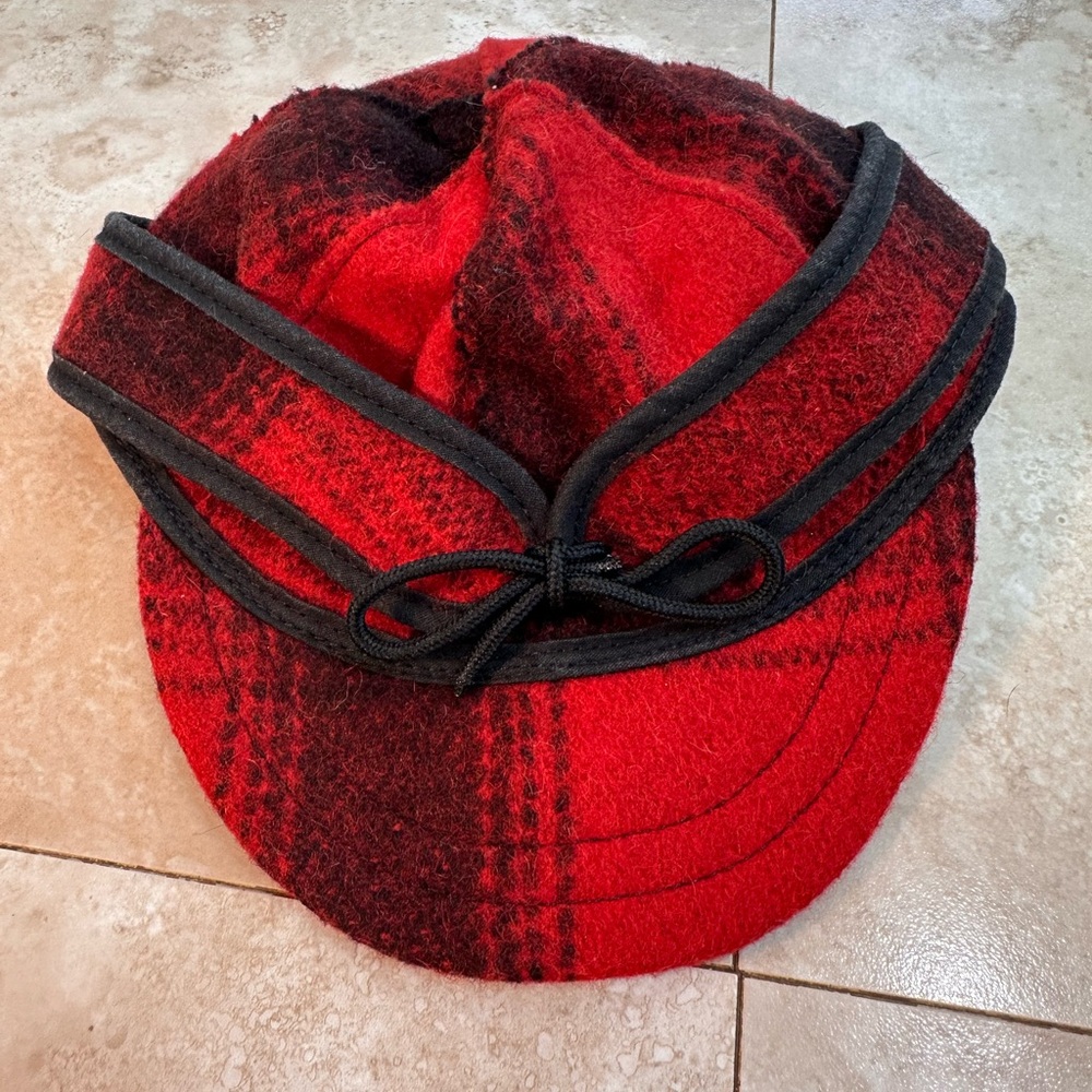 Vintage USA made Lil’ Stormy Kromer Wool Plaid Hat